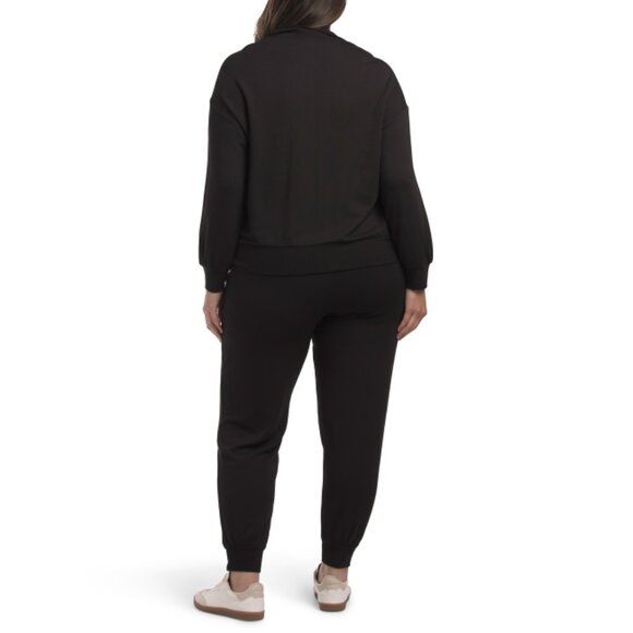 WORKSHOP Black Plus Knit Jogger Set - Picture 2 of 2